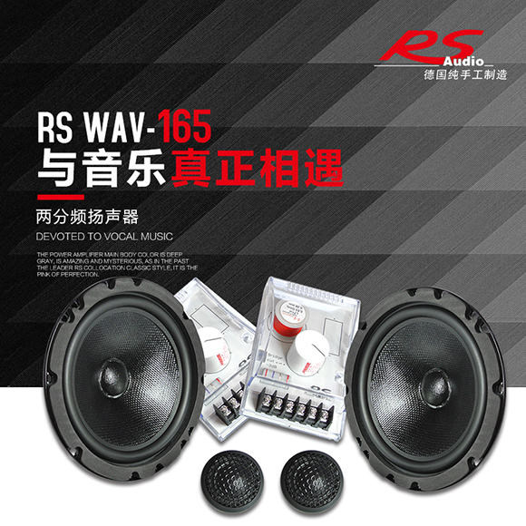 德国RS音符Wave165 6.5寸两分频套装喇叭