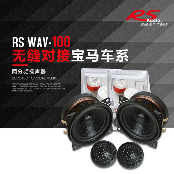德国RS音符Wave100 4寸两分频套装喇叭