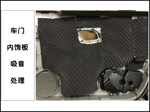 车门内饰板吸音处理